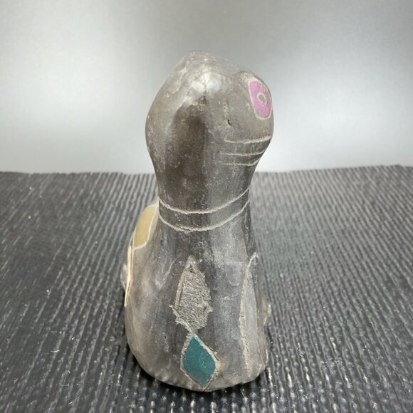 Manuel Felguerez Black Cat Studio Pottery Sculpture Pueblo Oaxaca Kitty Cat VTG - Picture 8 of 10